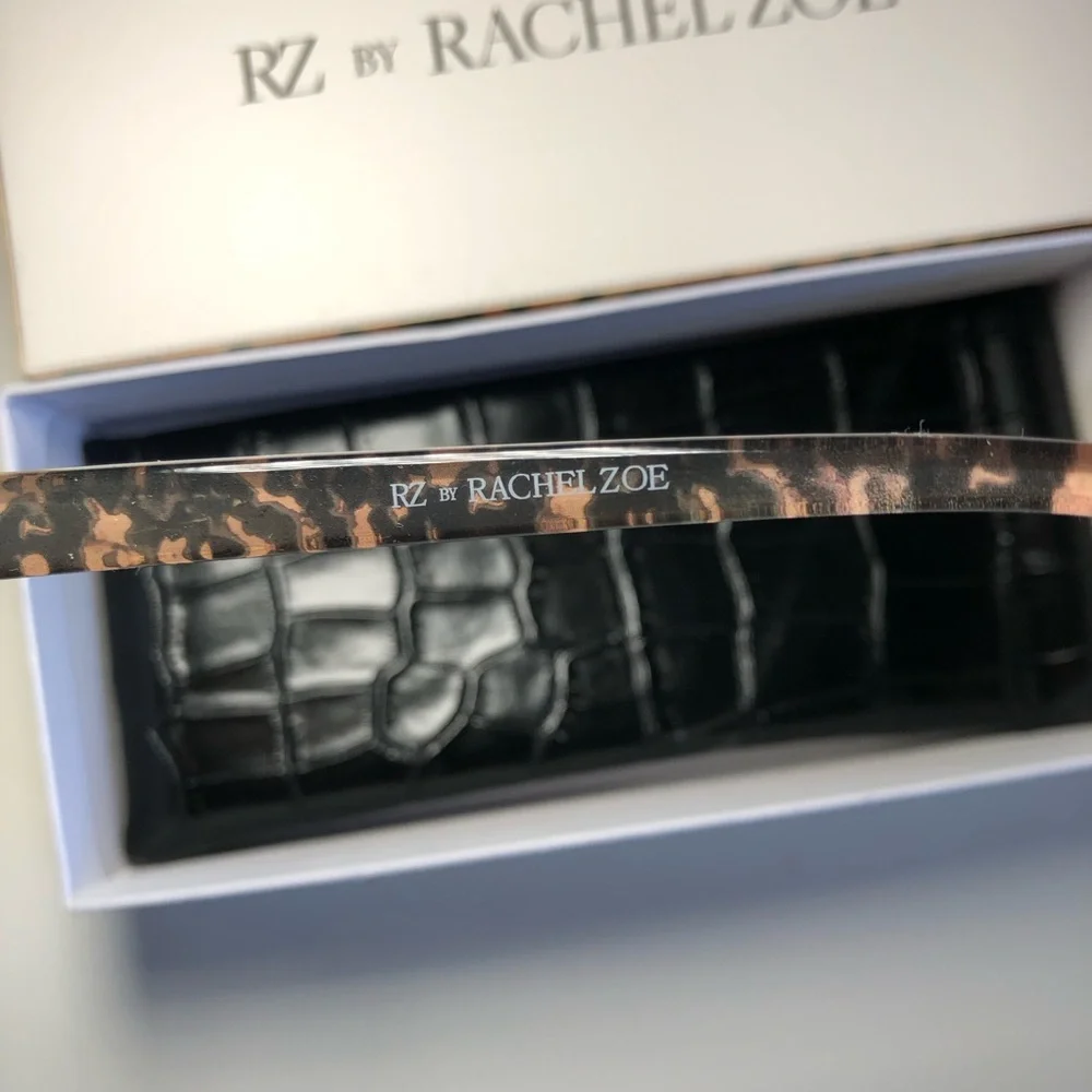 RZ by Rachel Zoe  NEW Marnika Leopard Temples Blue Light Protection Glasses